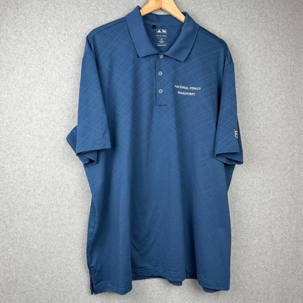 Adidas Puremotion Polo National Finals Pinehurst Blue 2XL Mens